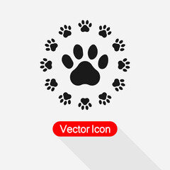 Paw Icon vector illustration Eps10