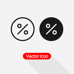 Percent Icon Vector Illustration Eps10