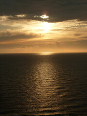 Naklejka premium Beautiful sunset saw from Guanshan of Kenting National Park