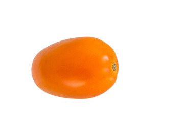 One Fresh oranges tomato isolated on white background. Selective focus.