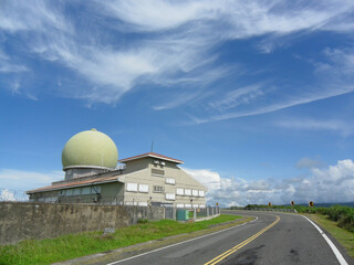 Sunny view of the Kenting Meteorological Radar Observatory