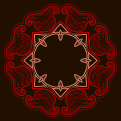 Invitation, greeting card vector template, dark background.