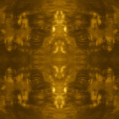 Seamless Gold Tie Dye Shibori Print. Aquarelle 