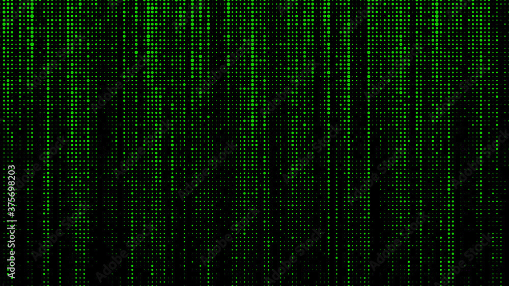 Poster matrix background. falling particles. matrix glitch. cybernetic futuristic background. big data. vir