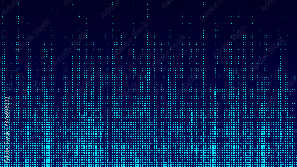 Poster matrix background. falling particles. matrix glitch. cybernetic futuristic background. big data. vir