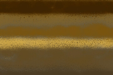 Gold spray paint ink texture. Graffiti painting on the wall. Street art and vandalism. Digitally airbrushed paper background.