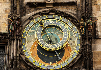 The Prague Astronomical Clock 
Old astronomical Clock in Prague
