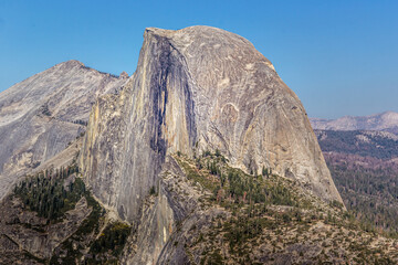 View from the Sentinel Dome to the Half Dome, Yellowstone National Park, California