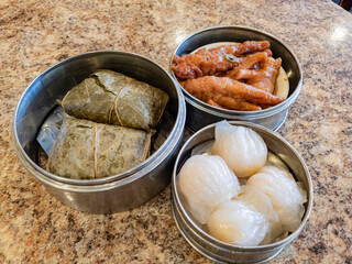 Close up shot of the delicious Dim Sum
