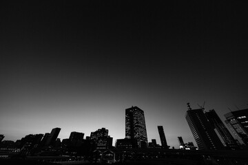 マジックアワー　モノクロ　Magic hour monochrome