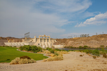 Sunny view of the Davis Dam