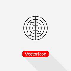 Radar Icon vector illustration Eps10