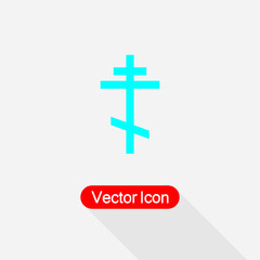 Religious Icon, Cross Icon Vector Illustration Eps10