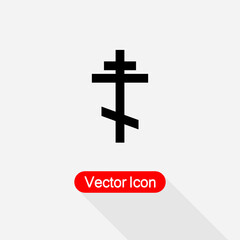 Religious Icon, Cross Icon Vector Illustration Eps10