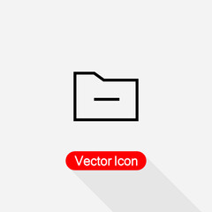 Remove Folder Icon Vector Illustration Eps10