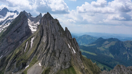 Fototapeta na wymiar mountain top in Switzerland