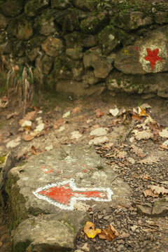 Go left - red arrow showing where to go