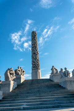 Monolitten, monumental sculpture by Gustav Vigelands