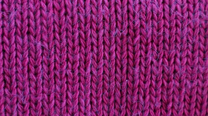Background texture knitting pattern purple fabric close-up