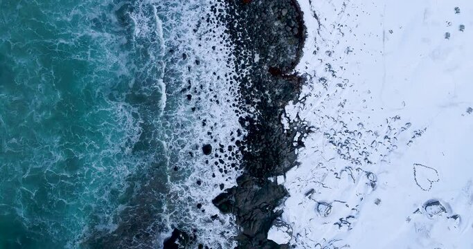 Sea shore from the drone