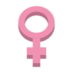 breast cancer awareness, symbol gender female isolated icon