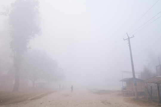Winter in the low lands in Nepal.