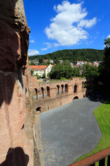 Fototapeta na wymiar Ruinen der Kaiserpfalz in Gelnhausen. Hessen,Deutschland, Europa