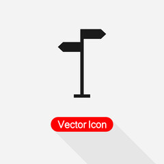Signpost Icon Vector Illustration Eps10