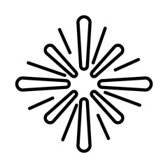 Obraz premium abstract decoration bright simple white background linear style icon