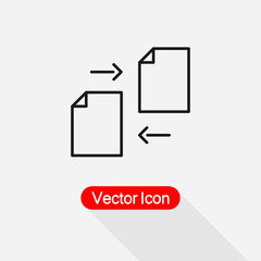 Transfer Files Icon Vector Illustration Eps10