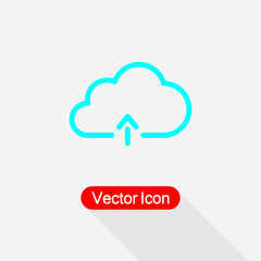 Upload Cloud Icon Vector Illustration Eps10