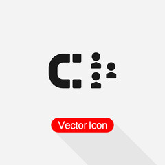 User Attraction Icon Vector Illustration Eps10