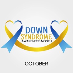 down syndrome awareness month vector illustration