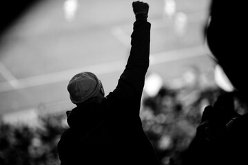 soccer stadium fan cheer