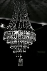 Black and white chandelier 