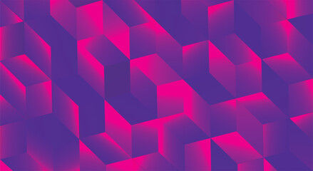 Abstract colored background with cubes