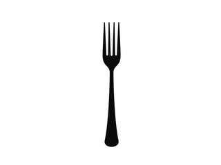 Cutlery on a transparent background. Fork knife and spoon silhouettes. Vector