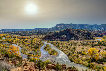  Chama River Overlook in Fall New Mexico USA 