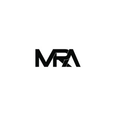 mra letter original monogram logo design