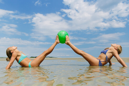 Yoga Class on the Beach