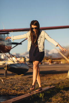 Walking Along Floatplane Dock
