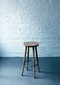 Empty stool in a studio space.