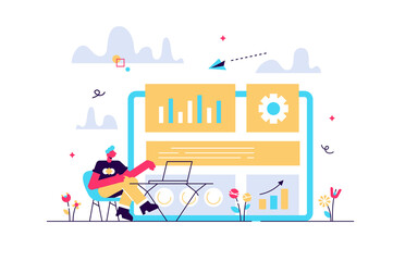 Digital marketing strategist working 