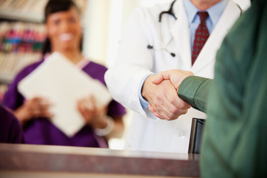 Waiting Room: Doctor Greets Patient