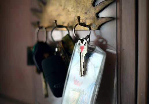 House keys with love