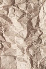 Crumpled cardboard paper gray background.