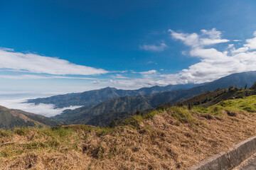 Landscapes of the Bolivar province via the Ecuadorian coast at an altitude of more than 3000 meters of altitude