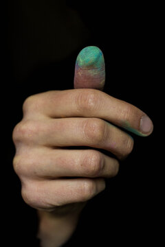 Expressive Hands with Chalk: thumbs up, accept, move forward, allow