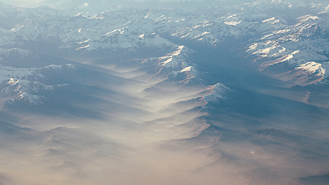 Mountains from the sky