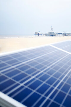 Solar panels absorbing sunlight for a better and greener world.
